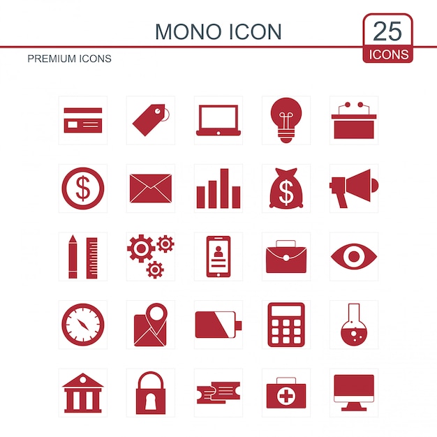 Mono icons set