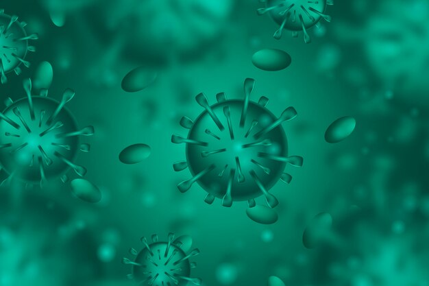 Monochromatic coronavirus background