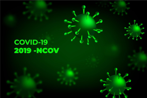 Free vector monochromatic coronavirus background