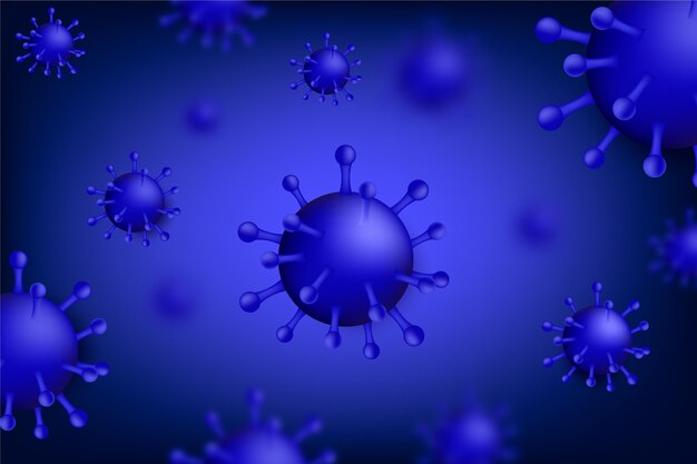 Monochromatic coronavirus background