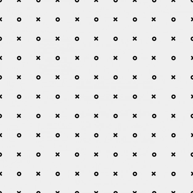 Free Vector monochromatic pattern with crosses and circles