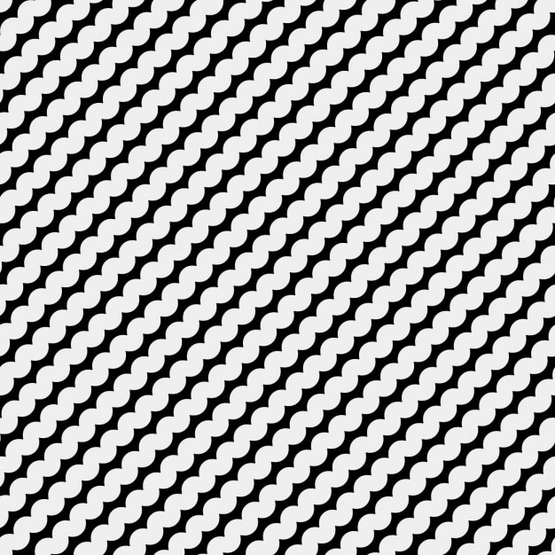 Free vector monochromatic pattern with wavy lines