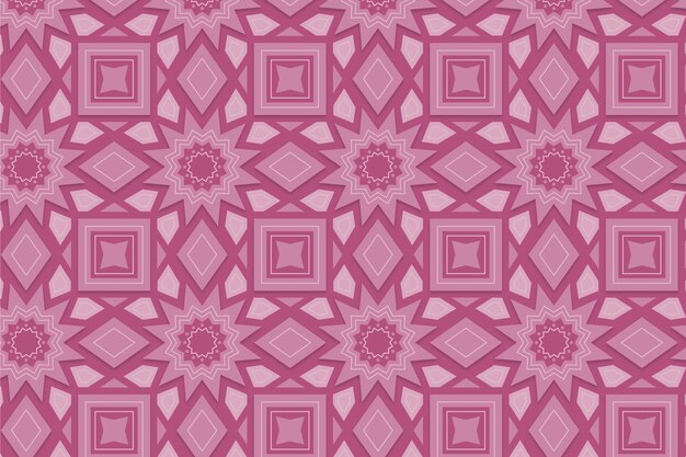 Monochromatic pink pattern with shapes