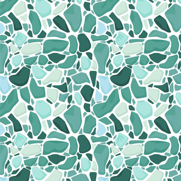 Monochromatic terrazzo pattern design