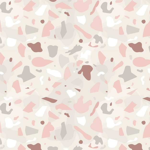 Monochromatic terrazzo pattern design