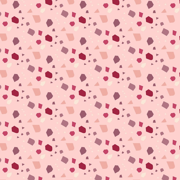 Monochromatic terrazzo pattern design