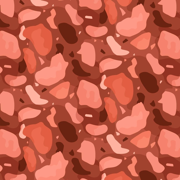 Monochromatic terrazzo pattern design