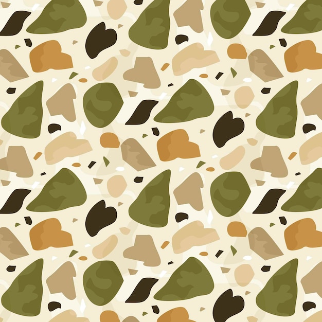 Free vector monochromatic terrazzo pattern design