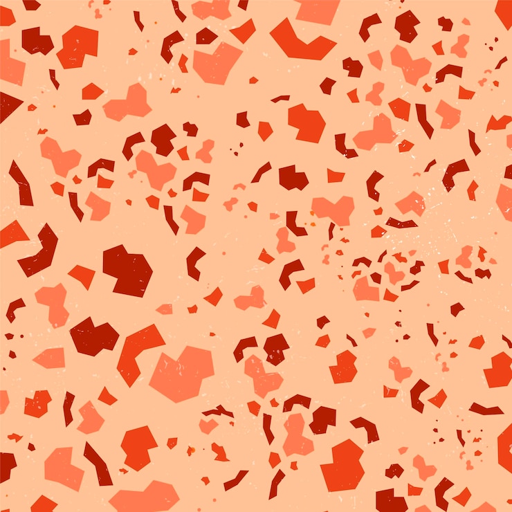 Free Vector monochromatic terrazzo pattern design