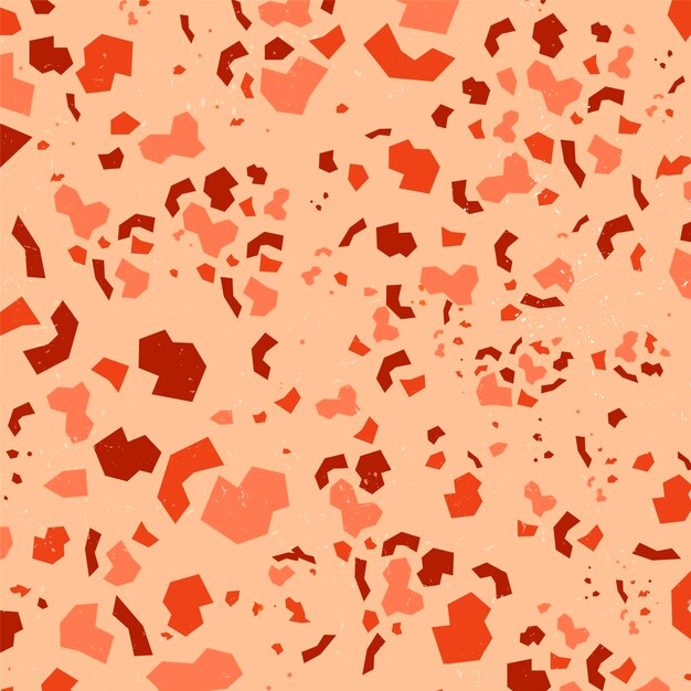 Monochromatic terrazzo pattern design