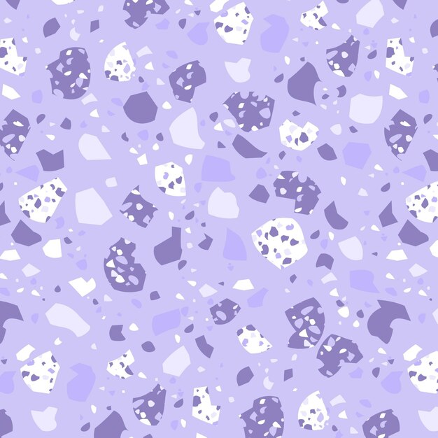 Monochromatic terrazzo pattern design