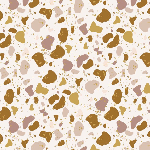 Monochromatic terrazzo pattern