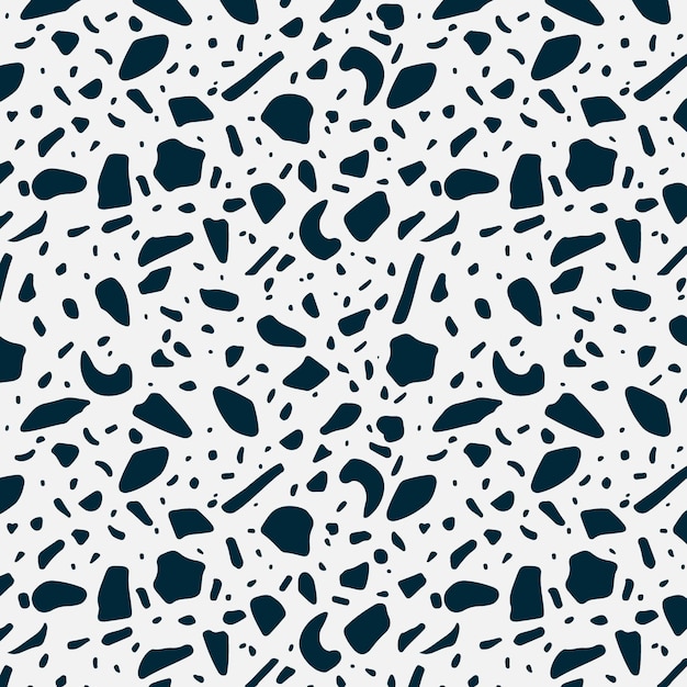 Monochromatic terrazzo pattern