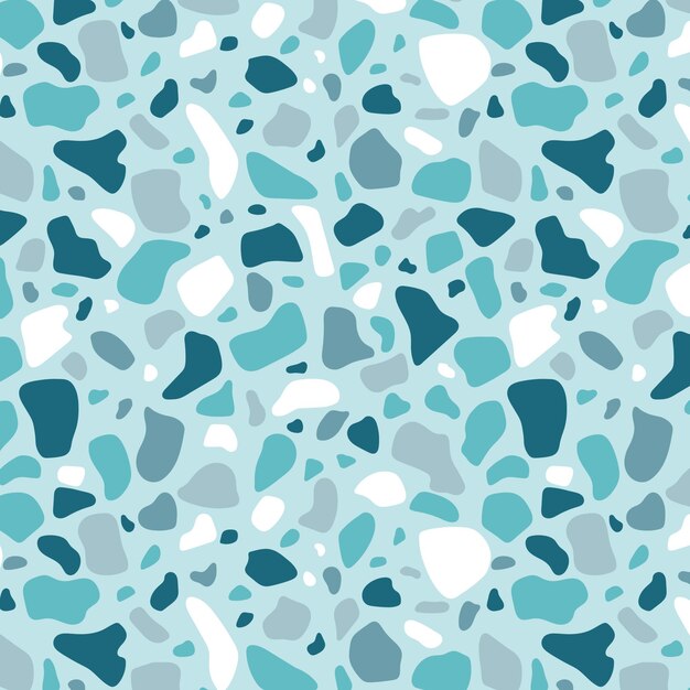 Monochromatic terrazzo pattern