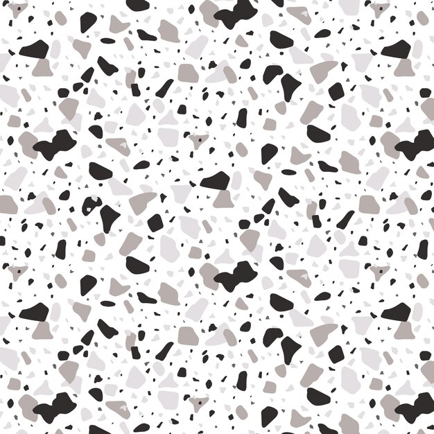 Monochromatic terrazzo pattern