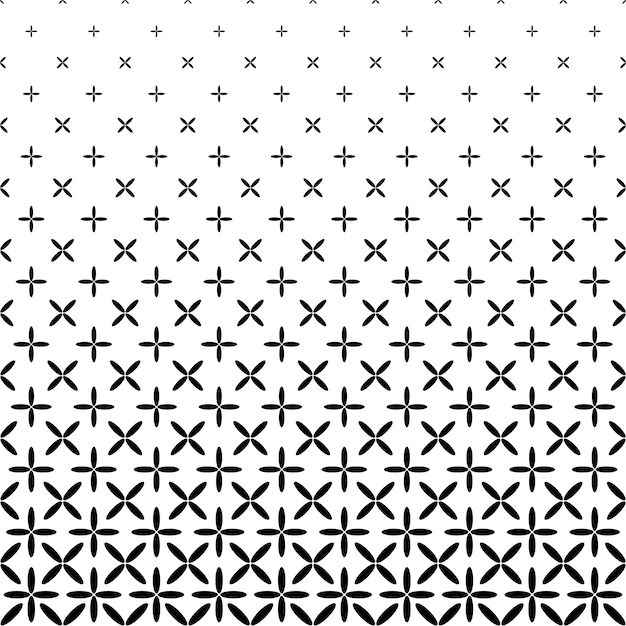 Free vector monochrome abstract ellipse pattern background - black and white geometrical vector graphic