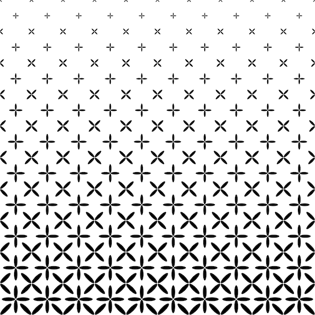 Monochrome abstract ellipse pattern background - black and white geometrical vector graphic