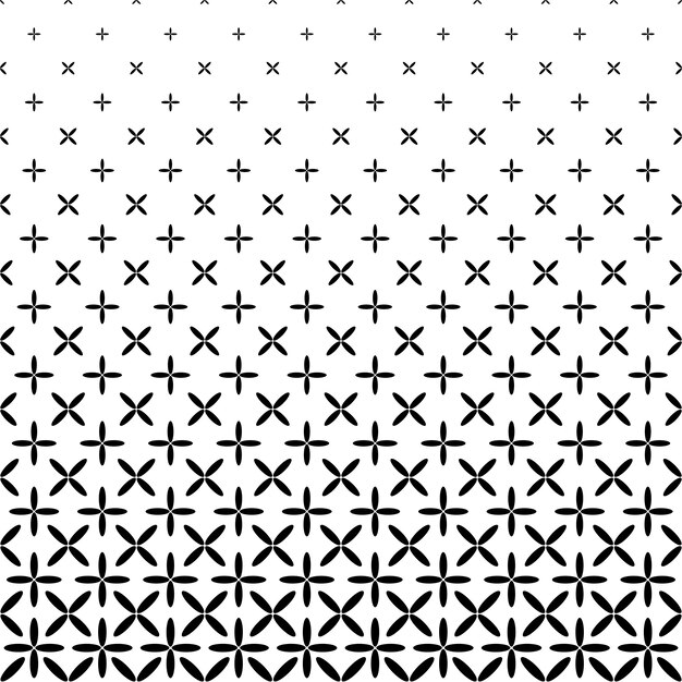 単色抽象楕円パターンの背景 - 白黒幾何学ベクトルグラフィック