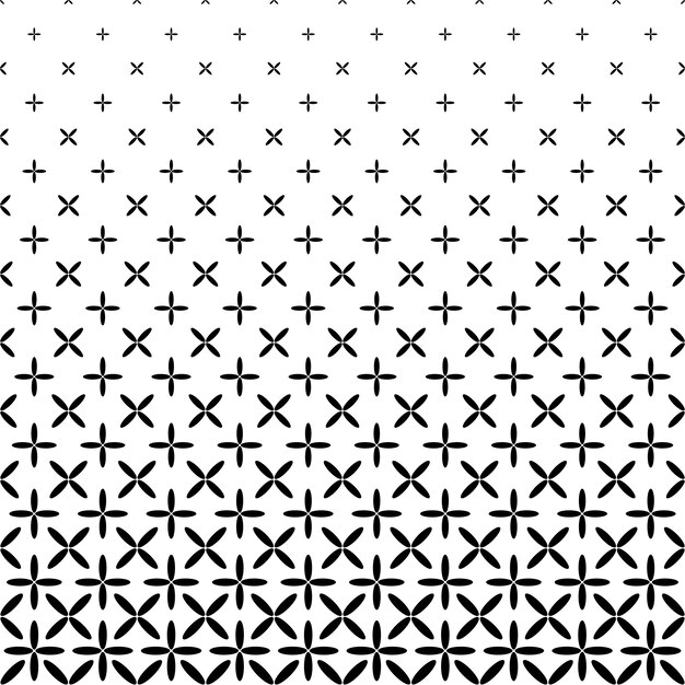 Monochrome abstract ellipse pattern background - black and white geometrical vector graphic