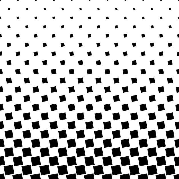 Monochrome abstract square pattern background - black and white geometrical graphic design from angular squares