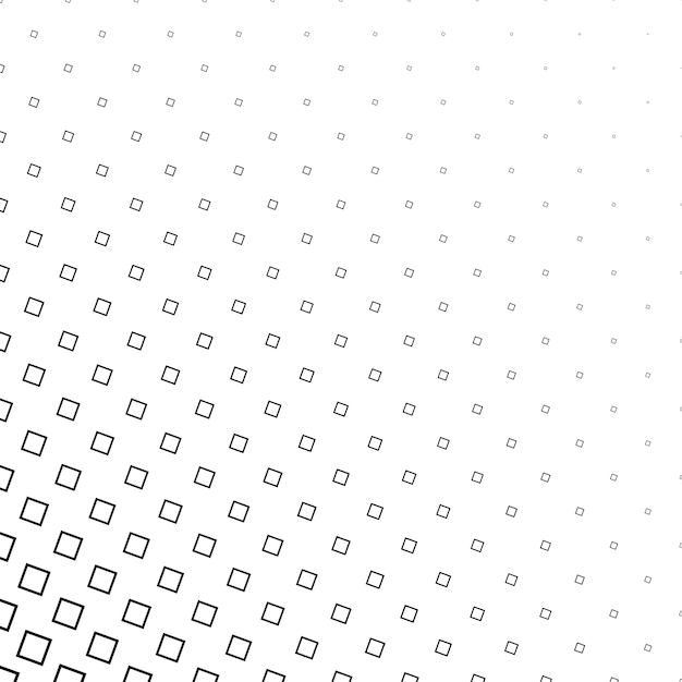 Monochrome abstract square pattern background - vector design