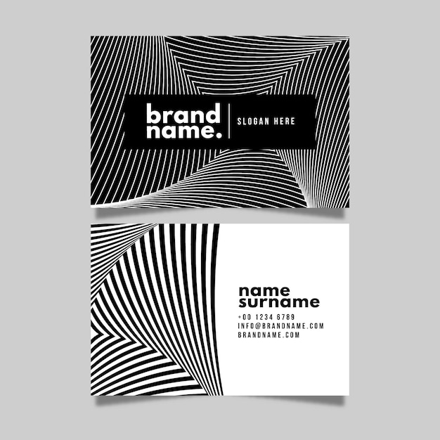 Monochrome business cards