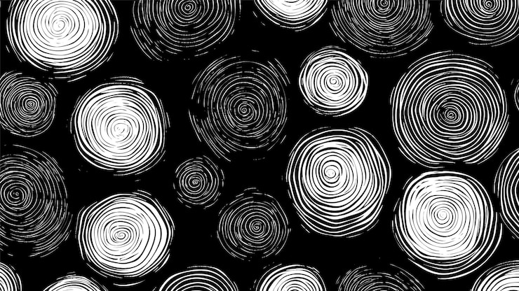 Free Vector monochrome finger swirl