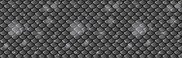 Free Vector monochrome fish scale pattern background