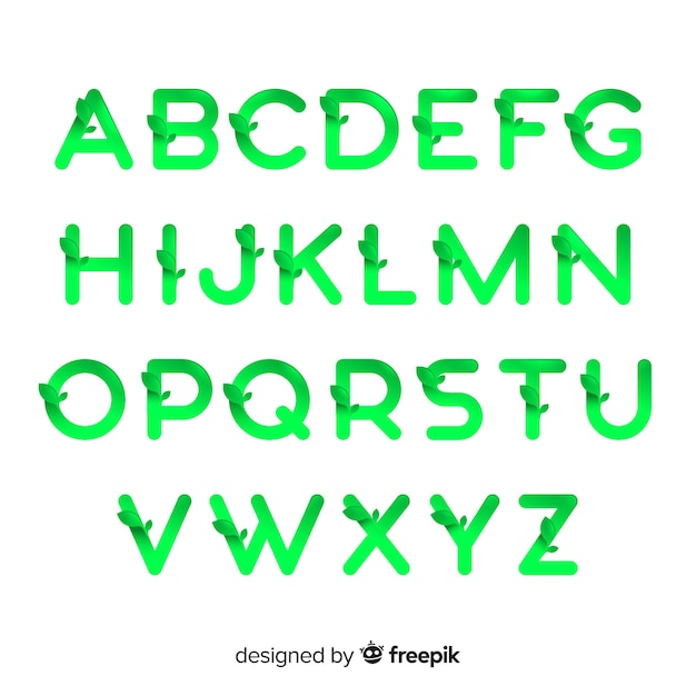 Monochrome gradient typography
