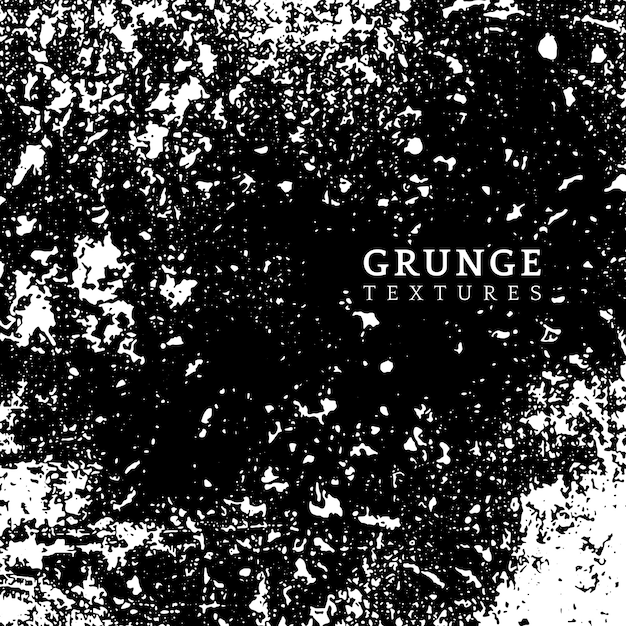 Monochrome grunge distressed texture vector