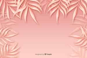 Free vector monochrome pink leaves background