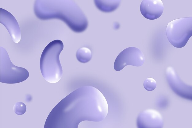 Monochrome realistic liquid effect background