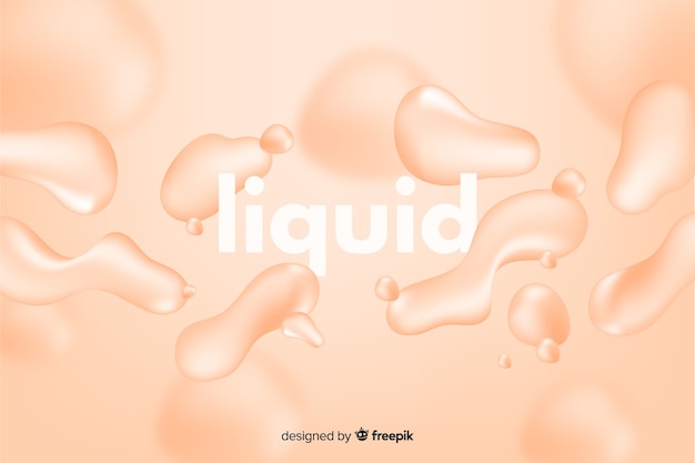 Monochrome realistic liquid effect background