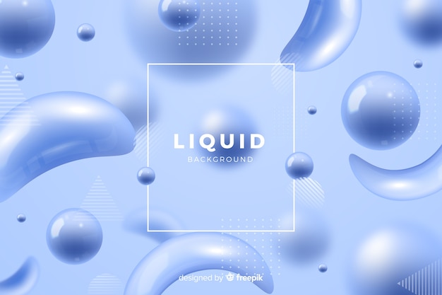 Vettore gratuito sfondo monocromatico realistico effetto liquido