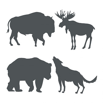 Download Free Moose Silhouette Vectors 100 Images In Ai Eps Format