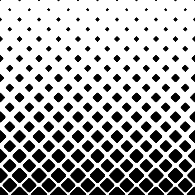 Monochrome Square Pattern Background - Geometric Vector Illustration