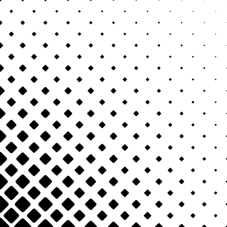 無料Vector モノクロの正方形のパターンの背景 - 幾何学的なベクトルイラスト
