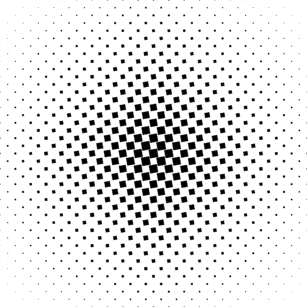 Бесплатное векторное изображение Монохромный фон с квадратным рисунком