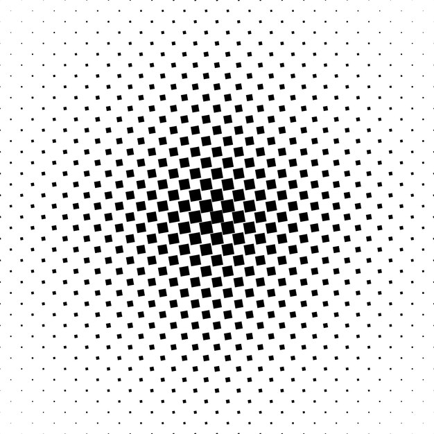モノクロの正方形のパターンの背景