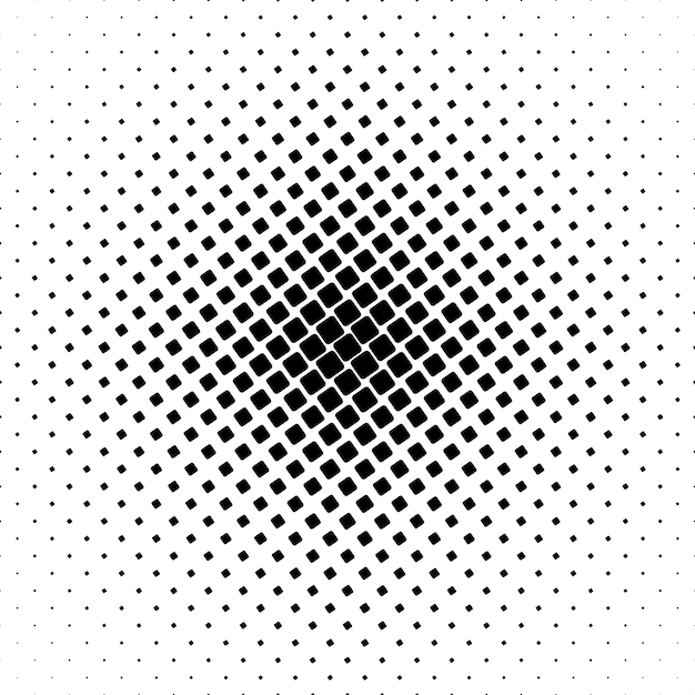 Monochrome square pattern - geometrical abstract background graphic from angular rounded squares