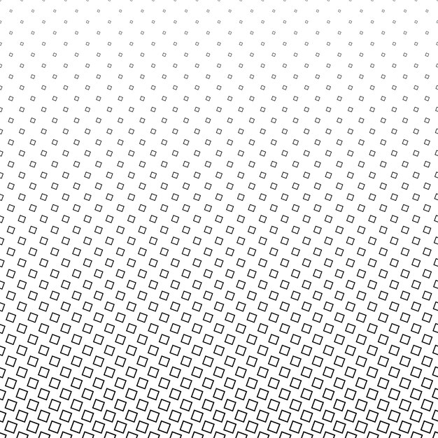 Монохромный квадратный узор - геометрический полутоновый абстрактный фон векторный дизайн из угловых квадратов