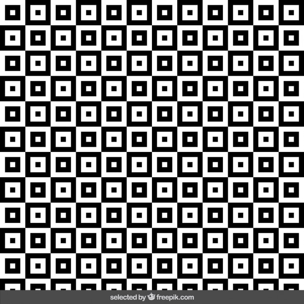 Monochrome squared pattern