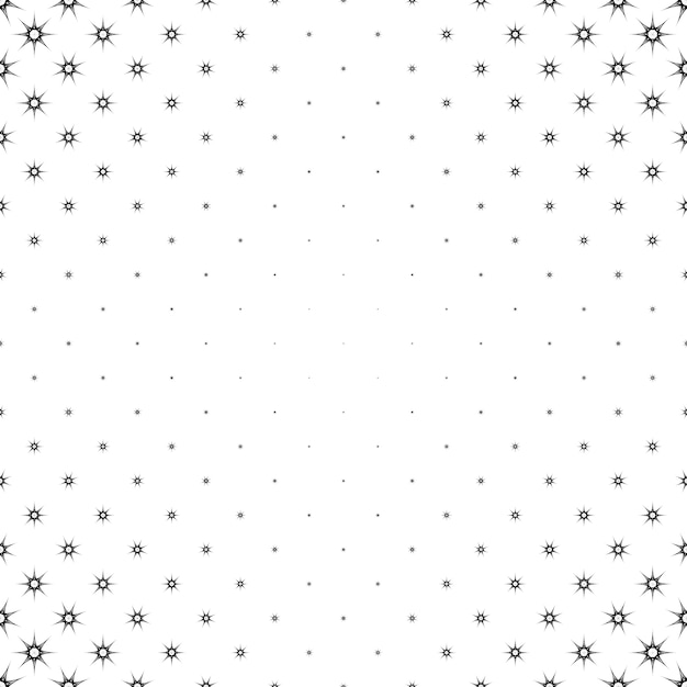 モノクロの星のパターン - 多角形の抽象的な背景デザイン