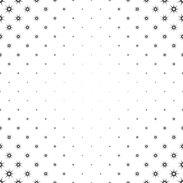 Монохромный звездный узор - абстрактный фон из полигональных форм