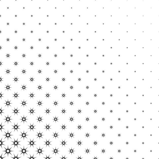 흑백 스타 패턴-추상적 인 벡터 배경 디자인