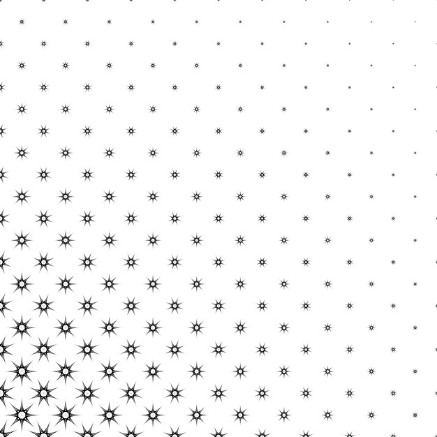 Monochrome star pattern - abstract vector background design