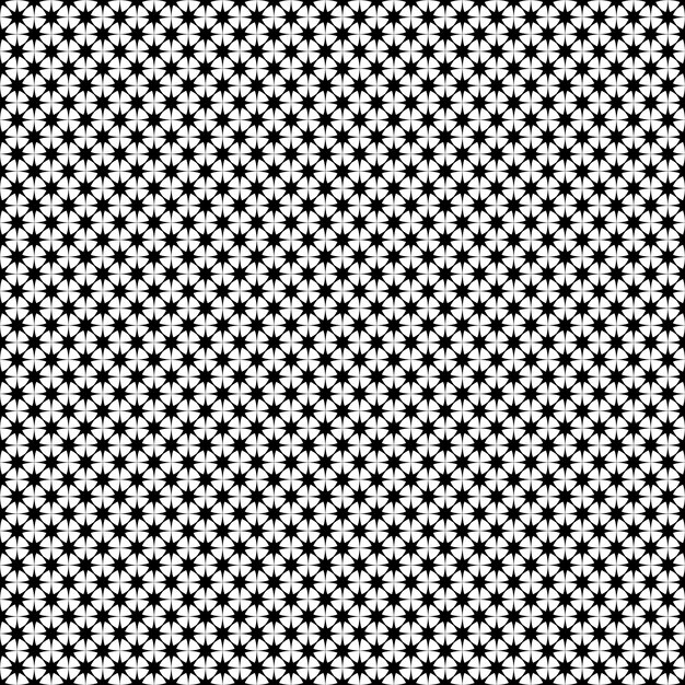 Monochrome star pattern - vector background design