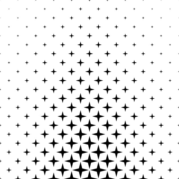 Monochrome star pattern - vector background