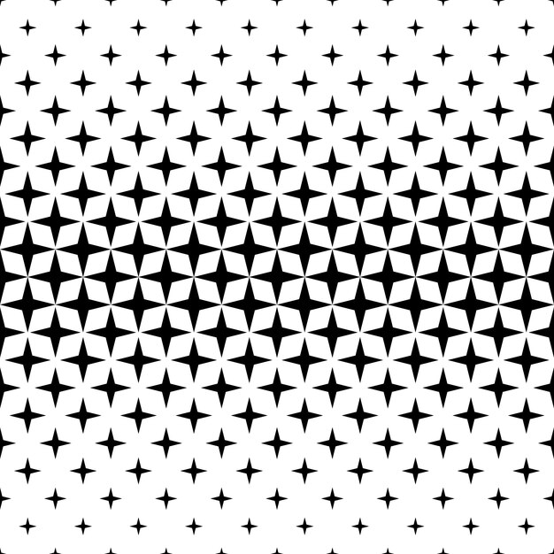 Monochrome star pattern - vector background