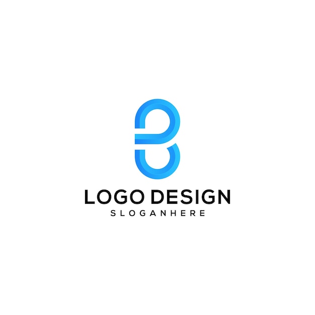 monogram letter c logo design